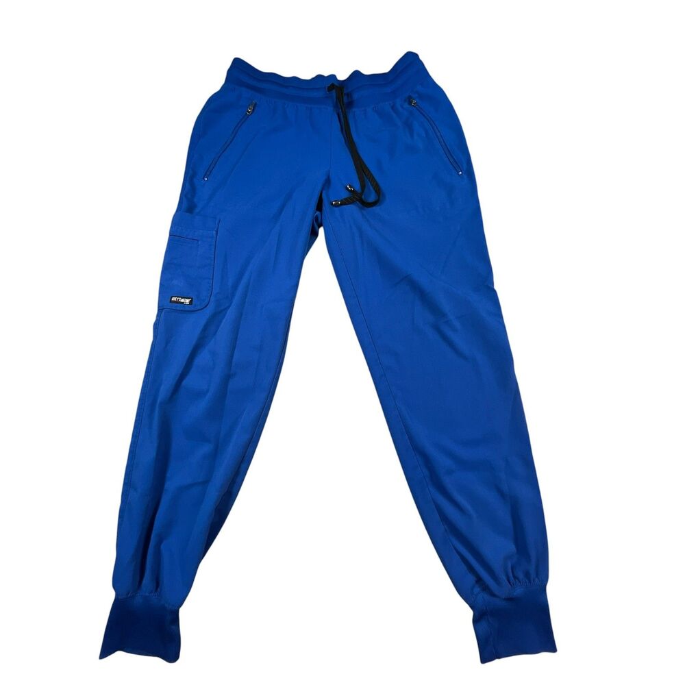 Grey's Anatomy Barco SPX Scrub Jogger Pants Royal Blue XSP Petite Stretch